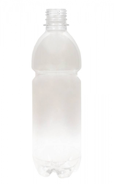 PET-Flasche 500ml transparent, PCO28-Mündung  Lieferung ohne Verschluss, bei Bedarf bitte separat bestellen!